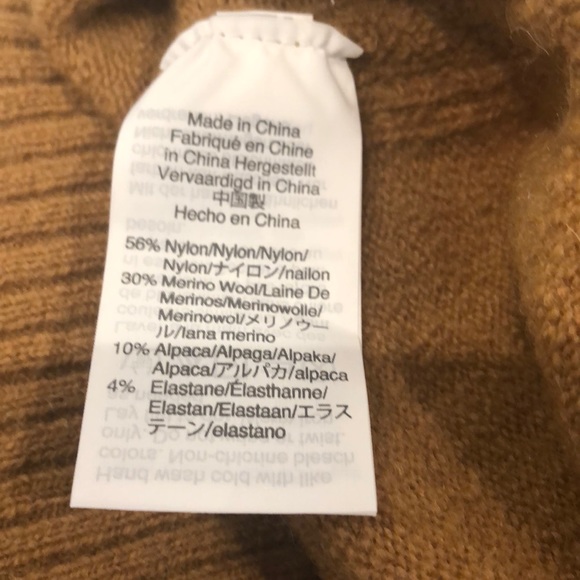 J crew mustard colored super soft turtleneck - Picture 2 of 2